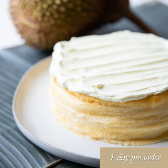 Musang King Durian Mille Crêpes - 9 inches