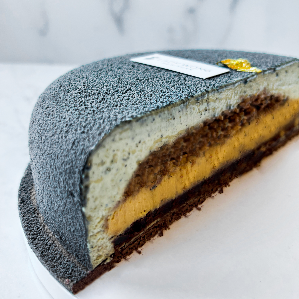 Black Sesame Passionfruit Entremet - 7 inches (Pickup Today!)