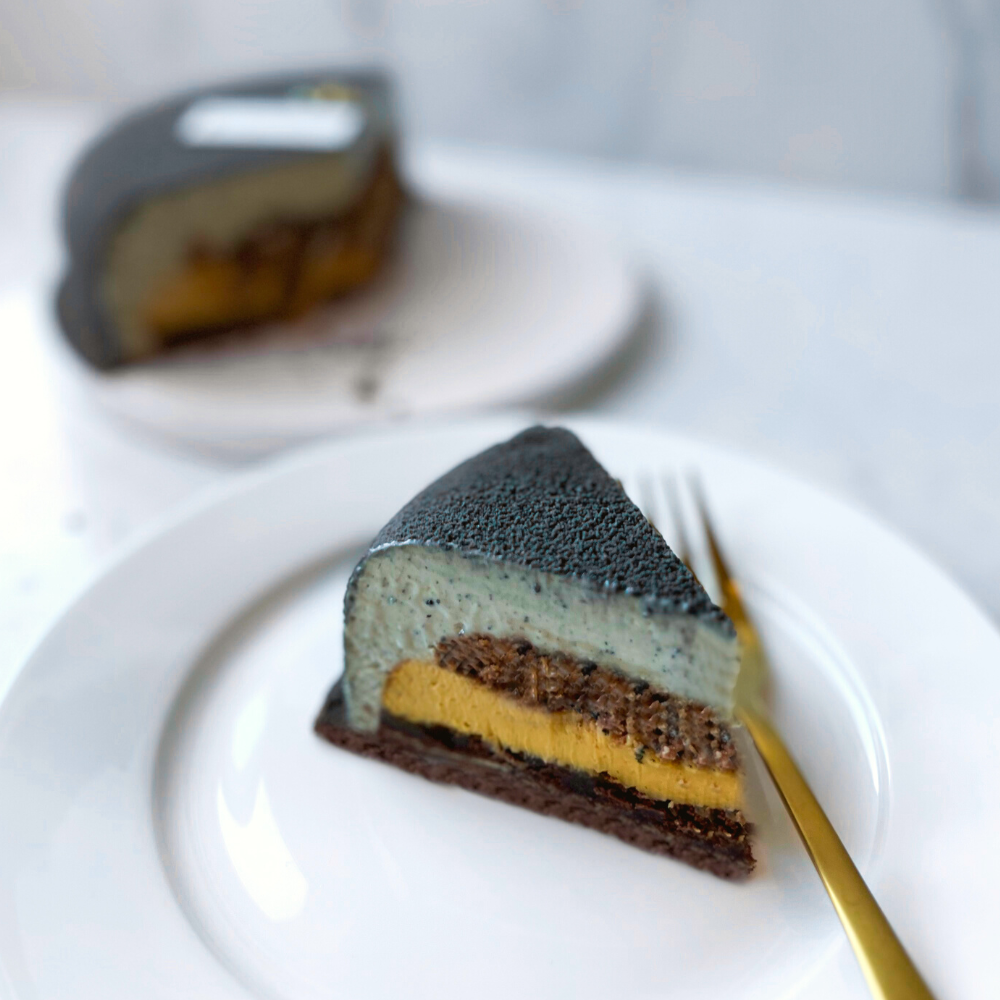 Black Sesame Passionfruit Entremet - 7 inches (Pickup Today!)