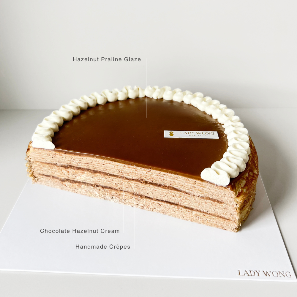 Hazelnut Praline Mille Crêpes | LADY WONG