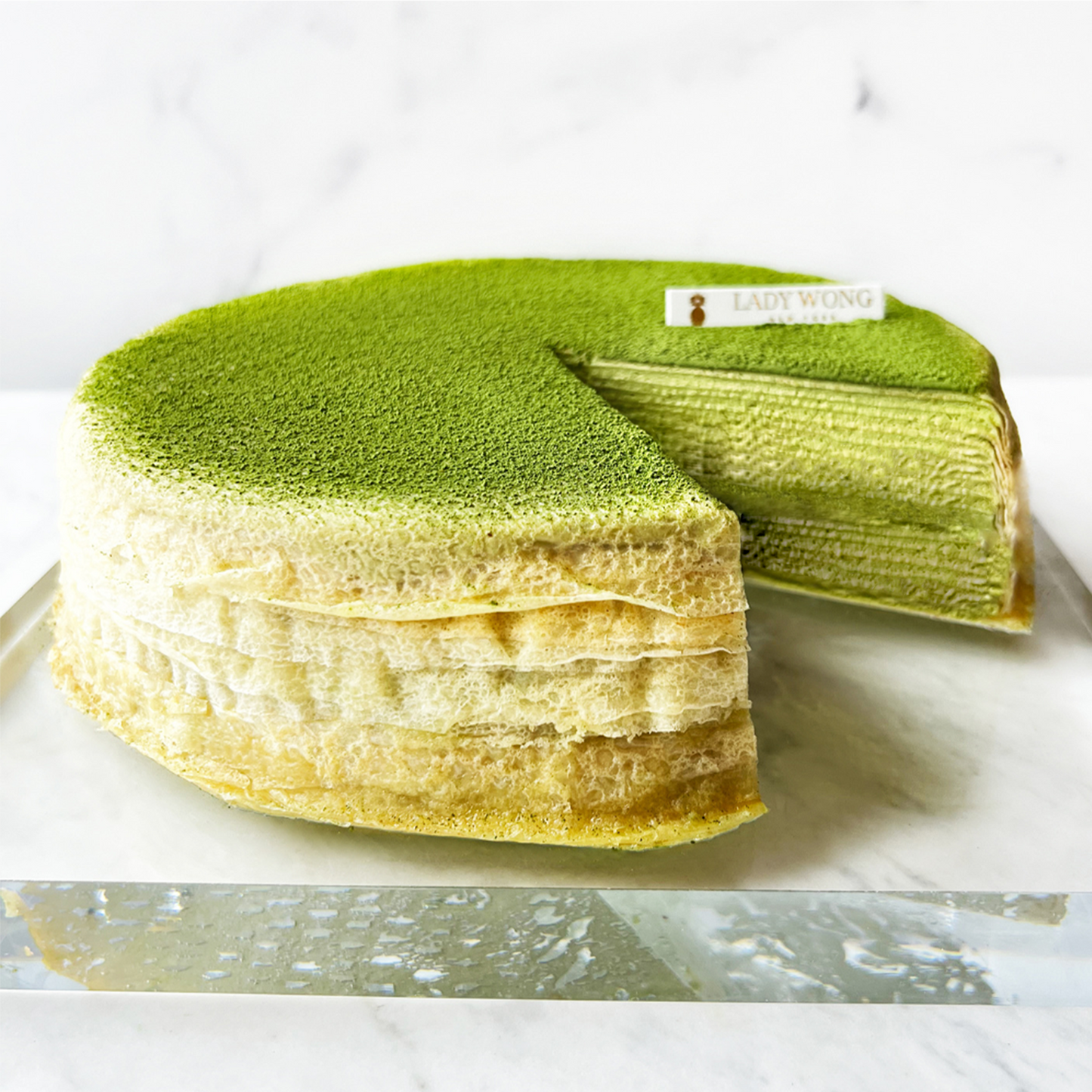 Matcha Pandan Mille Crêpes - 9 inches