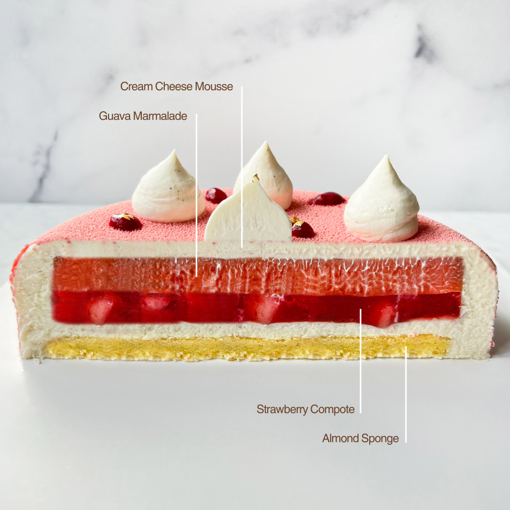 Strawberry Guava Entremet - 7 inches (Pickup Today!)