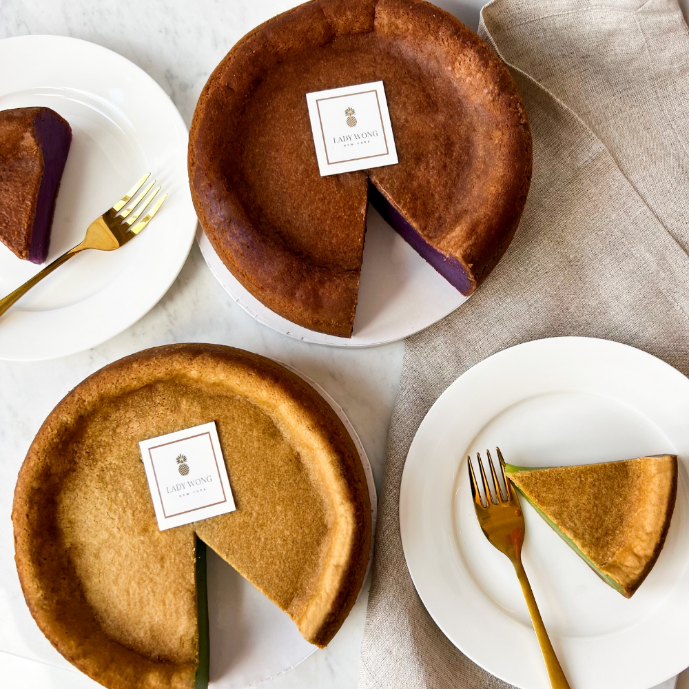Baked Ube Rice Cake (Nian Gao) Vegan- 8 inches