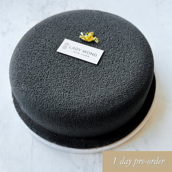 Black Sesame Passionfruit Entremet - 7 inches