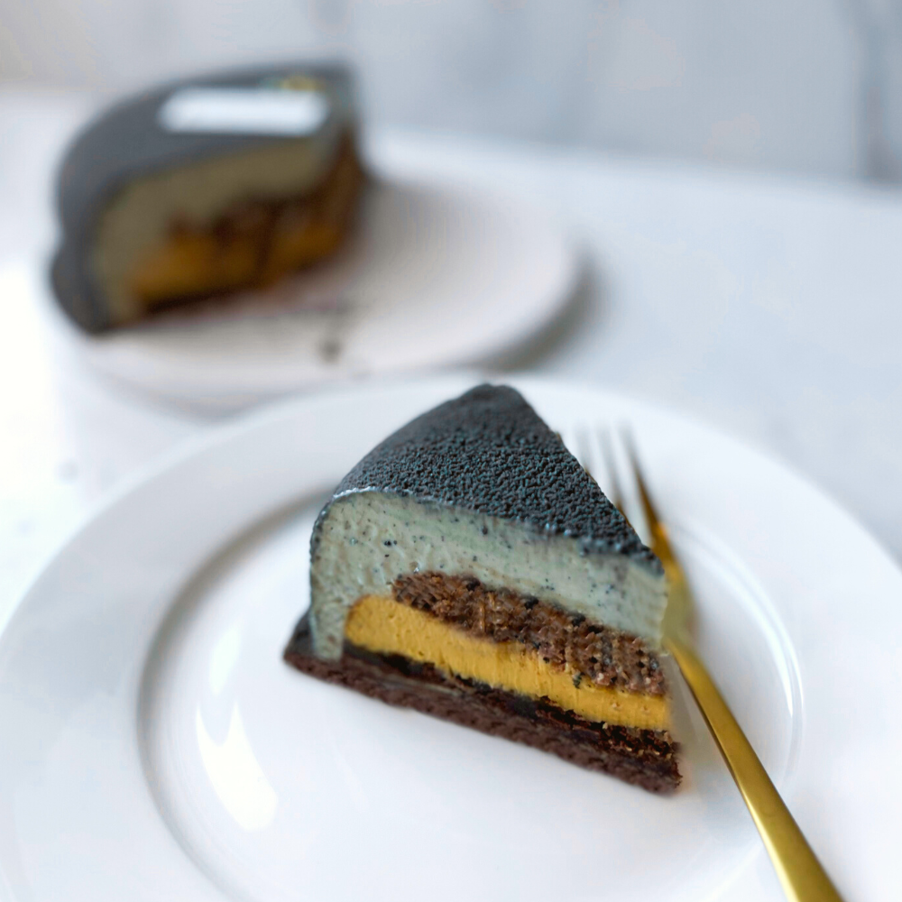 
                      
                        Black Sesame Passionfruit Entremet - 7 inches
                      
                    