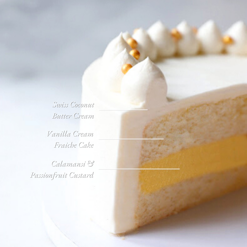 Calamansi & Passionfruit Cake - 6 inches