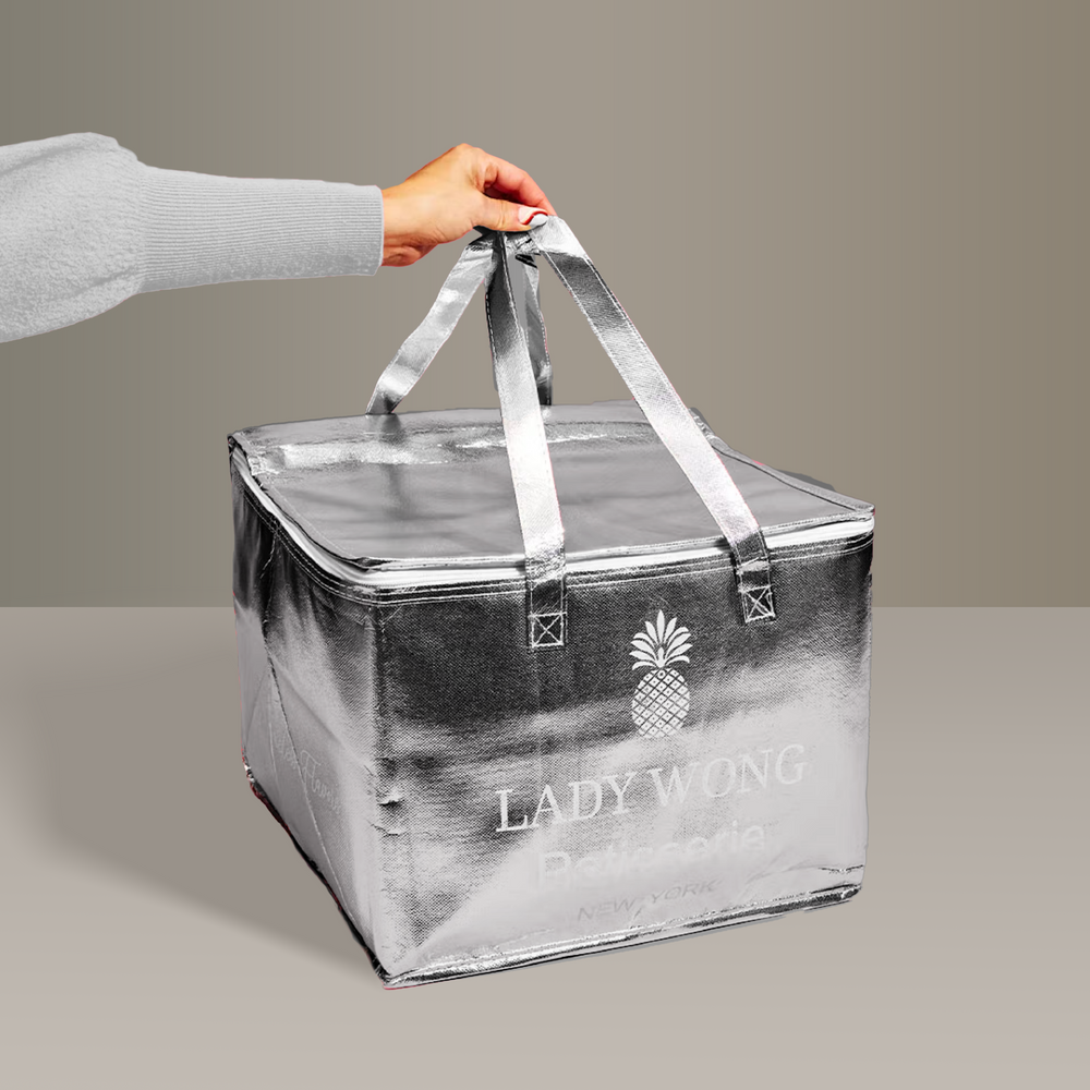 Silver Cooler Gift Bag