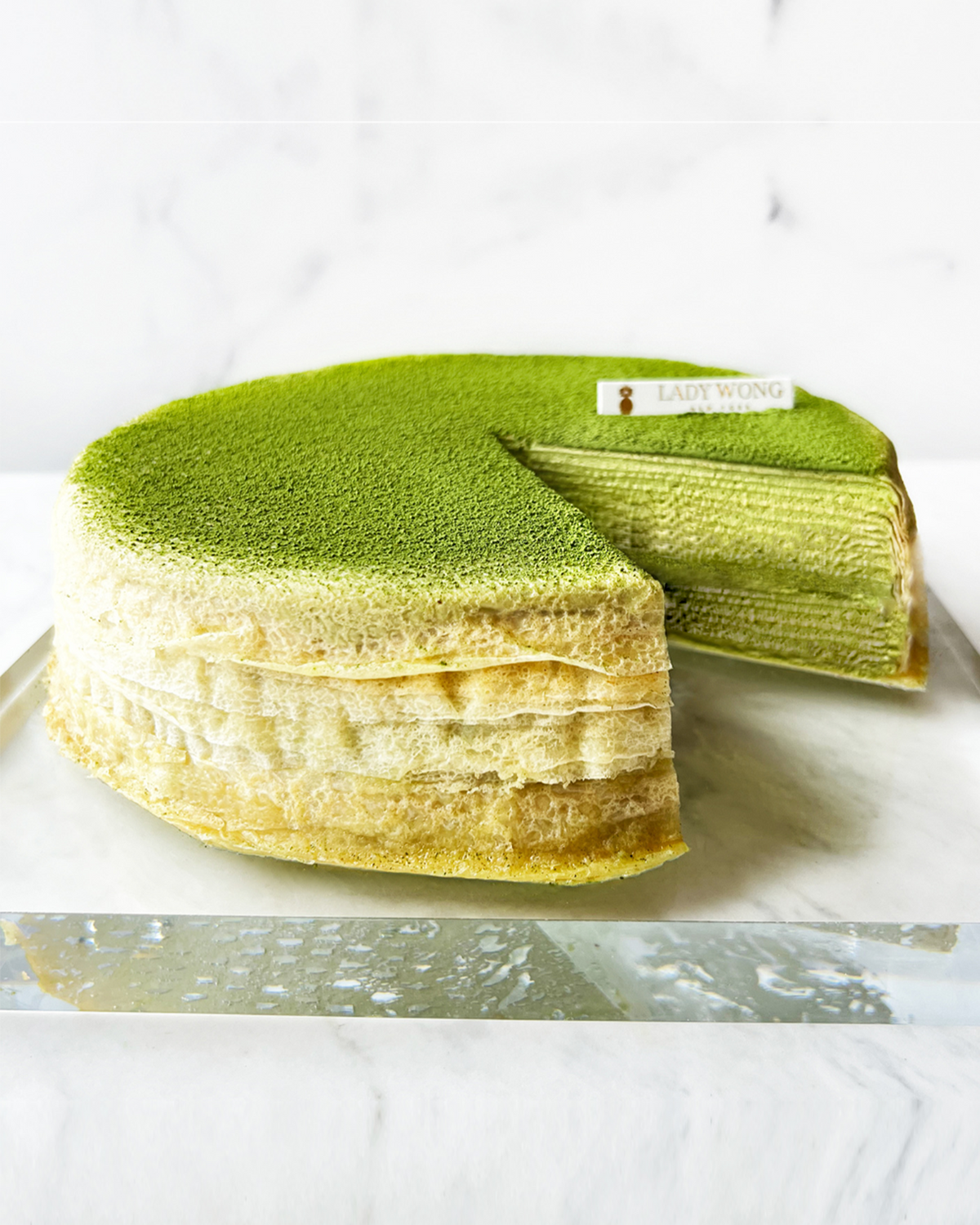 Matcha Pandan Mille Crêpes - 9 inches