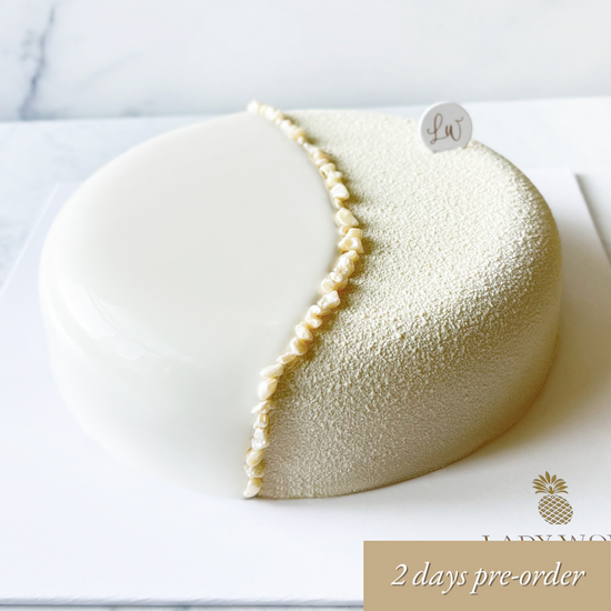 White Sesame Raspberry Entremet - 7 inches (Pick up Available May 10th onwards)