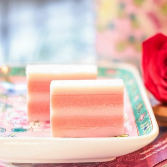 Malay Rose Cake (Steamed Rose Milk) by Lady Wong